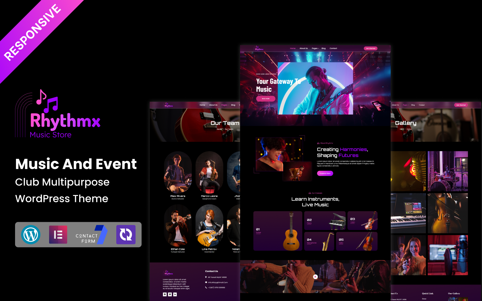 Rhythmx - Music And Event Club Multipurpose Responsive WordPress Theme