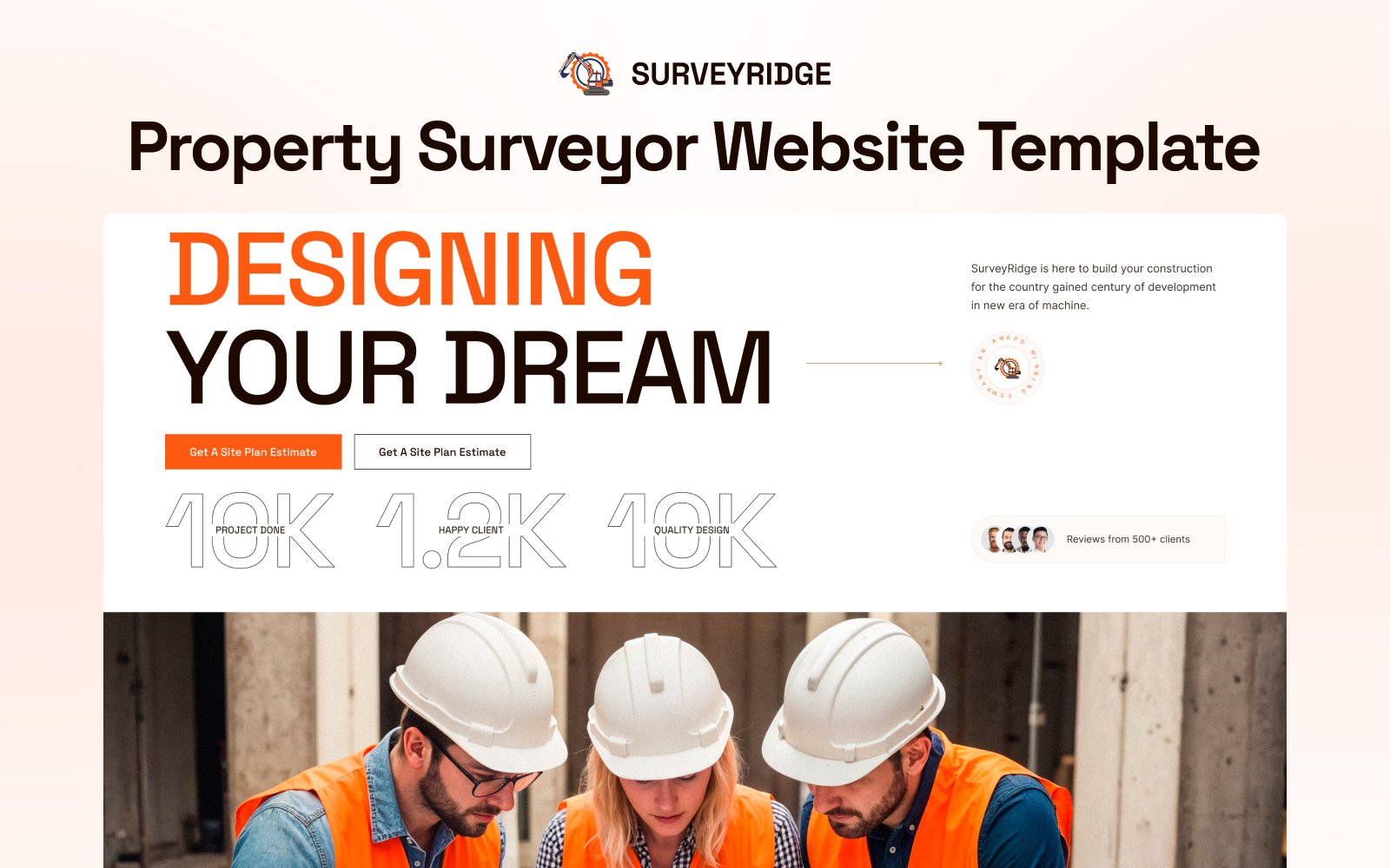 SurveyRidge – Property Surveyors Elementor Template Elementor Kit