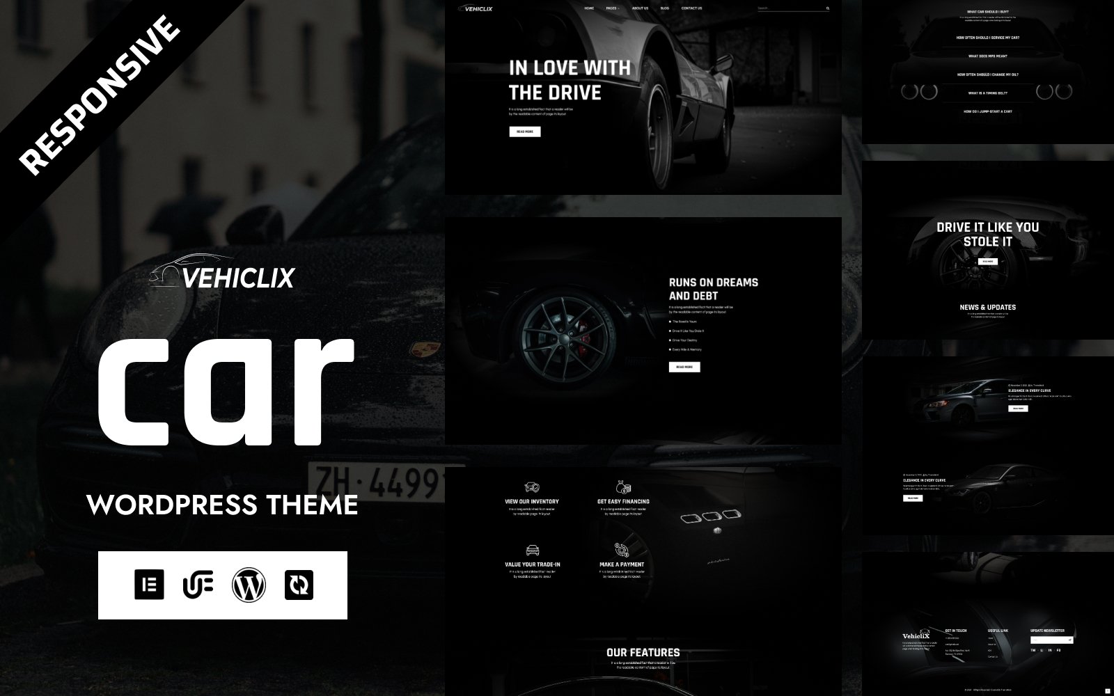 Vehiclix - Car Detailing & Car Dealer WordPress Elementor Theme WordPress Theme