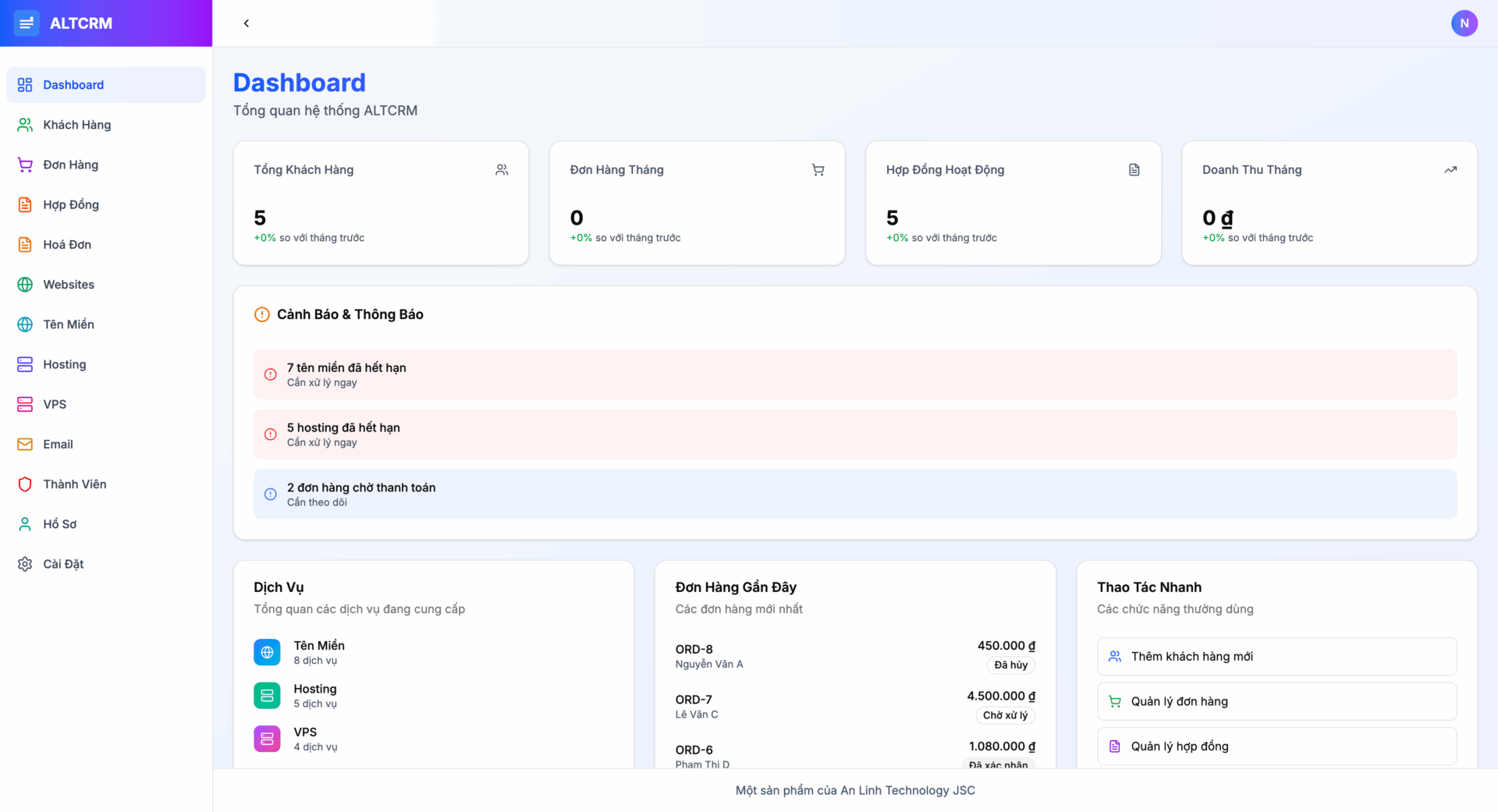 WSCRM - Giải pháp CRM toàn diện dành cho dịch vụ thiết kế website trọn gói