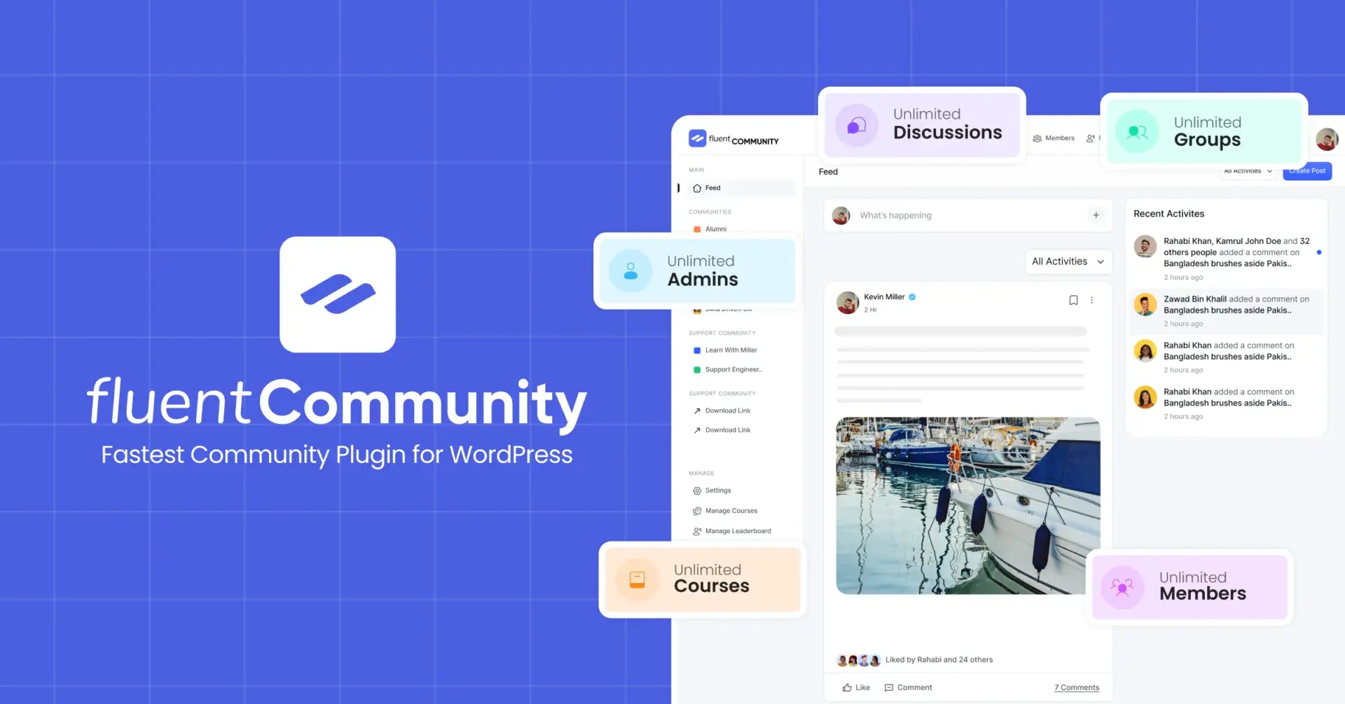 Fluent Community Pro - Fastest WordPress Community Plugin